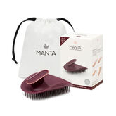 Manta Healthy Hair Brush Ultra Gentle Burgundy-Rose Gold