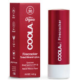 Coola Mineral Liplux Organic Tinted Lip Balm Sunscreen Firecracker Spf30 4.2ml