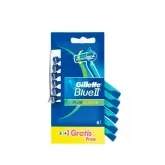 Gillette Blue II Plus Slalom 6 Unidades