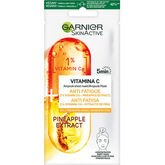 Garnier SkinActive Mascarilla Facial Antifatiga Con Extracto De Piña 1 Unidad