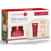 Clarins Multi-Intensive Crema Alta Exigencia De Día Pieles Muy Secas Spf15 50ml Set 4 Piezas