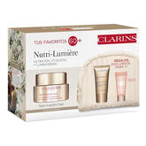 Clarins Nutri-Lumière Jour Crema De Día Nutritiva Revitalizante 50ml Set 4 Piezas