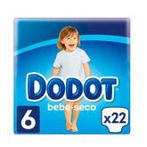 Pañales Dodot Etapas Talla 6 (+13 Kg) - 22 Uds