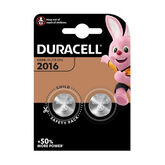 Duracell Pila Botón De Litio 3V 2016 DL/CR2016 2 Unidades