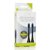 Beconfident Sonic Recambio Cabezal Regular Negro 2 Unidades