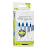 Beconfident Sonic Recambio Cabezal Blanqueador Y Regular Blanco 2+2 Unidades