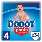 Dodot Pants Pañal-Braguita T-4 34 Unidades