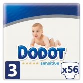 Dodot Sensitive Pañales T-3 56 Unidades