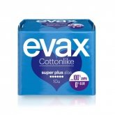 Evax Cottonlike Super Plus Compresas Con Alas 10u