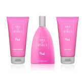 Aire de Sevilla Pink Eau De Toilette Spray 150ml Set 3 Piezas