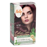 Nelly Color Sin Amoniaco 6,56 Rojo Granate