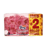 Foxy Bouquet Color Papel Higiénico 3 Capas 4+2 Rollos