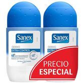 Sanex Dermo Extra Control 48h Desodorante Roll On Duplo 2x50ml