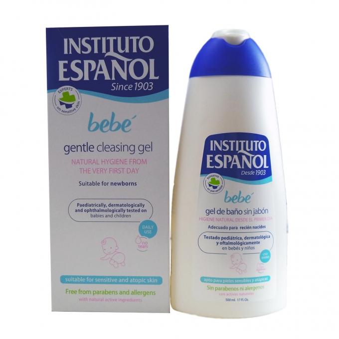 Instituto Español Bebé De Baño Sin Recién Nacido Piel Sensible Sin Alérgenos 500ml | ParaFarma Farmacia Online Envíos en 24 horas