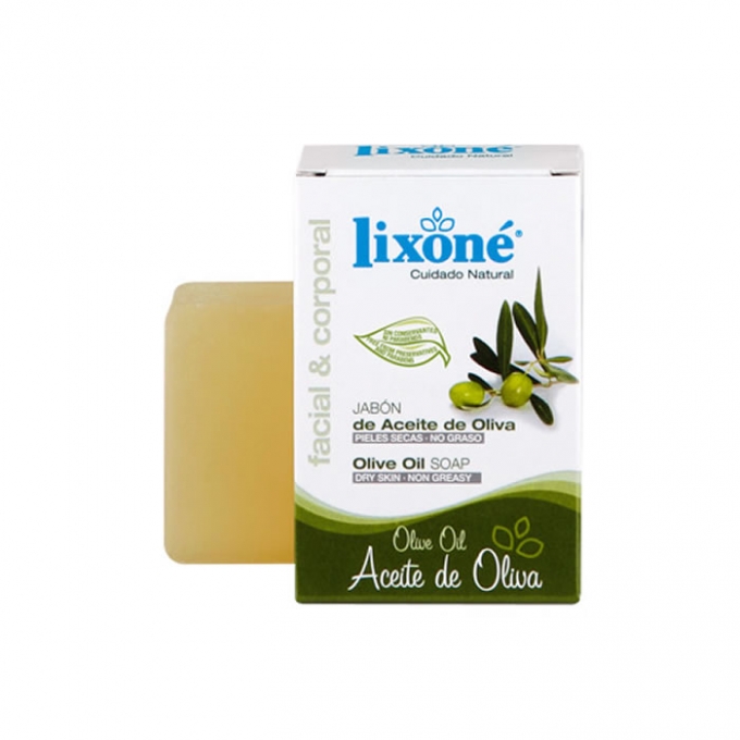 Jabón de manos en pastilla glicerina natural Lixoné pack de 3