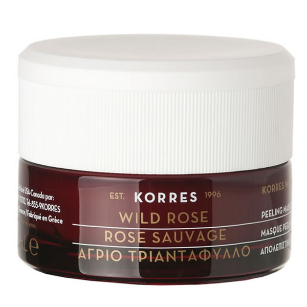 Korres mascarilla exfoliante de rosa salvaje