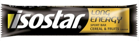 Barritas Long Energy Sport Isostar (cereales y fruta)