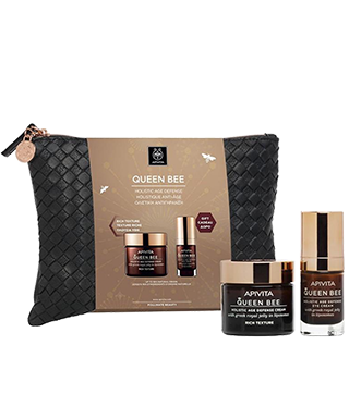 Apivita Queen Bee Crema Antienvejecimiento Holística De Textura Ligera 50ml Set 3 Piezas
