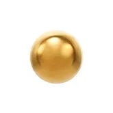 Inverness Pendiente 10C 24K Bola Dorada 3mm 