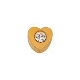 Inverness Pendiente 25C 24K Corazón Dorado 