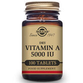 Solgar Vitamina A Seca 5000 UI 100 Comprimidos