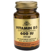 Solgar Vitamina D3 600UI 15cmg 60 Cápsulas