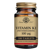 Solgar Vitamina K1 100cmg 100 Comprimidos
