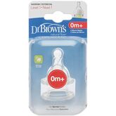 Dr.brown´s Tetina Dr Brown's Options 0 Meses 2 Uds
