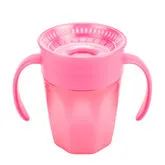 Vaso 360 Sin Boquilla Rosa Con Asas 200ml