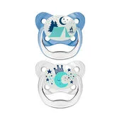 Dr. Brown's Chupete Prevent Nocturno Azul T/2 6-18M