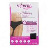 Saforelle Culotte Ultra Absorbente Negro Talla L