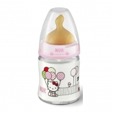 Nuk Firts Choice Biberón Hello Kitty T1 Látex 0-6 Meses 150ml