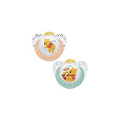 Nuk Set Chupete Látex Winnie The Pooh   Set 2 Piezas