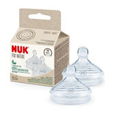 Nuk Tetina Nature Sense 0-6 Meses Talla S Silicona 2U