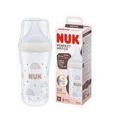 Nuk Biberón Perfect Match Blanco 3+M 260ml