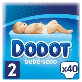 Dodot Bebé-Seco Pañales Talla 2, 40 Pañales