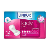 Lindor Absorbente Incontinencia Orina Ligera MoliMed Maxi 660 ml 14 U