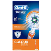 Oral-B Cepillo De Dientes Eléctrico PRO 600 CrossAction Naranja