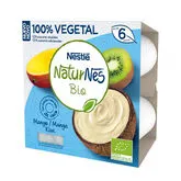 Naturnes Bio Tarrina Vegana Mango Kiwi 4x90g 
