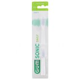 Gum Sonic Daily Recambios Cepillo Blanco 2U