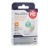 Aqua Bloc Apósitos Impermeables Con Tampón Antibacteriano 19 X 72 Cm 20 Unidades Pic Solution