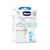 Chicco Biberón Naturalfeeling Tetina Silicona Rosa 150ml 0m