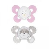 Physio Comfort Chupete De Silicona Para Niña 0-6 Meses 2 Unidades Chicco