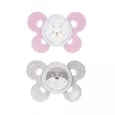 Physio Comfort Chupete De Silicona Para Niña 0-6 Meses 2 Unidades Chicco
