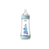 Chicco Biberón  Perfect5 4M+300ml Silicona Azul