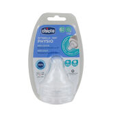 Chicco Tetina Physio 2m+ Silicona F/ Medio 2U