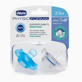Chicco PhysioForma Mini Soft Chupete Silicona Azul  2-6Meses 2 Unidades