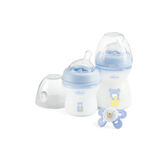 Chicco Natural Feeling Azul 0M+ Set 3 Piezas