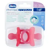 Chicco Chupete Physio Soft Rosa 16 -36 m - 2 Unidades 