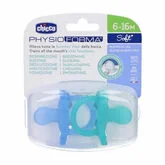 Chicco Chupete Physio Soft Silicona Azul 6-12M